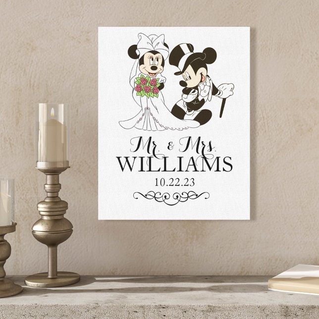 Toile Mickey et Minnie Mariage | Se marier (Créateur téléchargé)