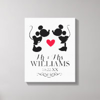 Mickey et Minnie Mariage | Silhouette