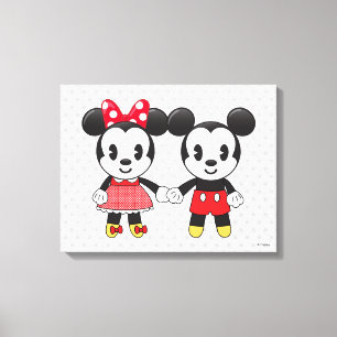 Toile Mickey & Minnie Holding Hands Emoji 4