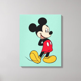 Toile Mickey Mouse Mains Derrière Le Dos