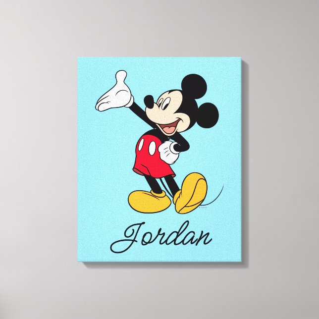 Toile Mickey Mouse Open Hand Gesture (Recto)
