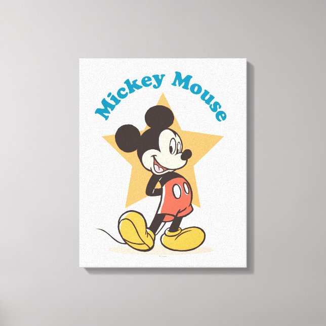 Toile Mickey Mouse Star Name Graphic (Recto)