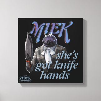 Toile Miek - Elle a des mains couteaux