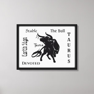 Toile Mighty Taurus le Taureau Zodiaque