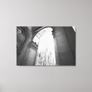Toile Milan Italie, Galerie Vue du Duomo