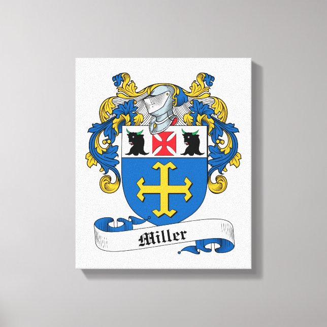 Toile Miller Family Crest (Recto)