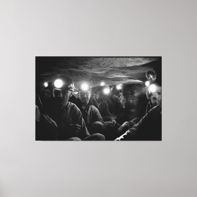 Toile Mineurs De Charbon Profond Sous Terre 1960 (Recto)