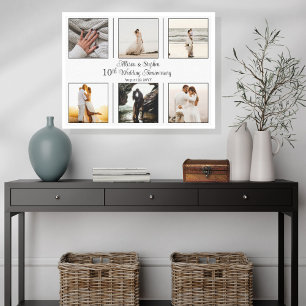 Toile Mini 6 photo 10e anniversaire de Mariage
