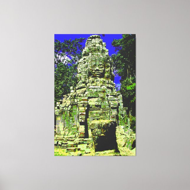 Toile Mini Bayon [Redux] ... Siem Reap, Cambodge (Recto)