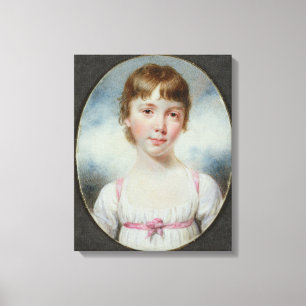 Toile Miniature d'une jeune fille