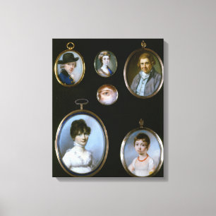 Toile Miniatures de portrait, de LtoR et de TtoB :