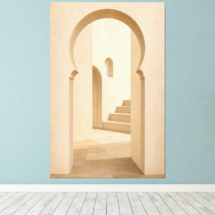 Toile Minimalist Moroccan Arch Canvas Print