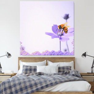 Toile Minimaliste Lilas