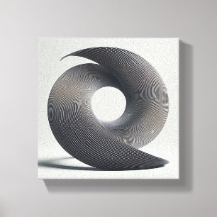 Toile Minimaliste Moderne Abstrait Spirale Tordue - 3D