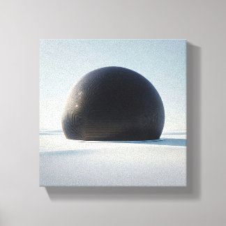 Toile Minimaliste Moderne Art Dôme Noir - Futurisme Abst