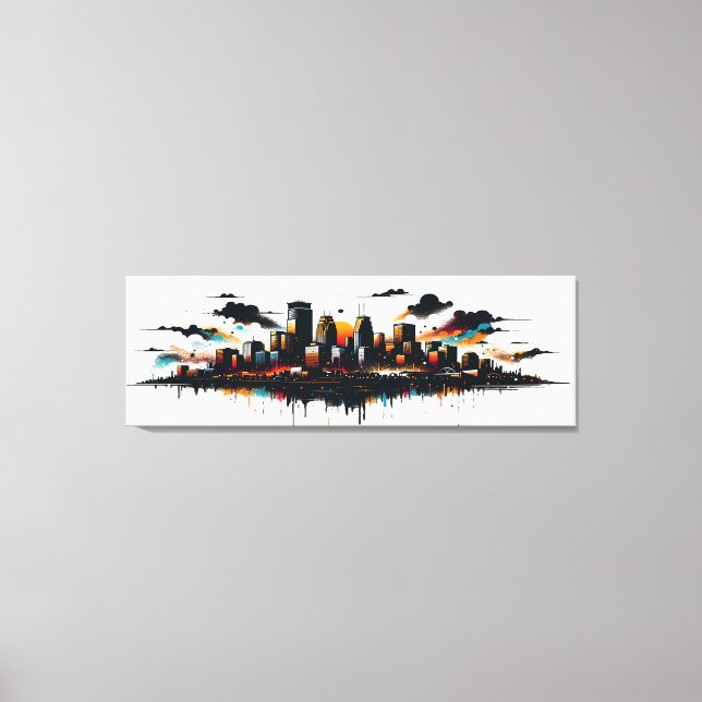 Toile Minneapolis Skyline (Recto)