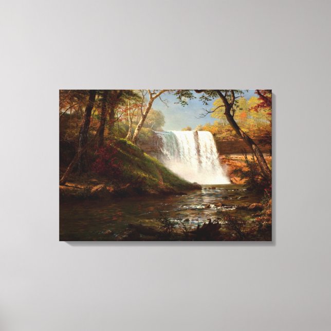 Toile Minnehaha Falls, une oeuvre Albert Bierstadt (Recto)