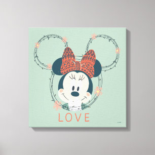 Toile Minnie   Amour