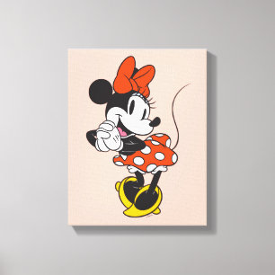Toile Minnie Mouse Classique Pose les Mains Croisées