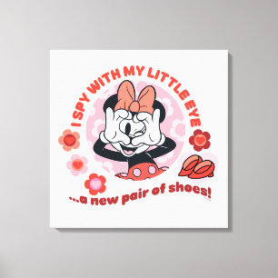 Toile Minnie Mouse Je vois avec mon petit œil…