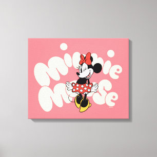 Toile Minnie Mouse Tourbillon à pois