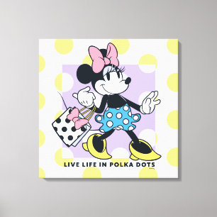Toile Minnie Vit sa Vie en Points de Polka