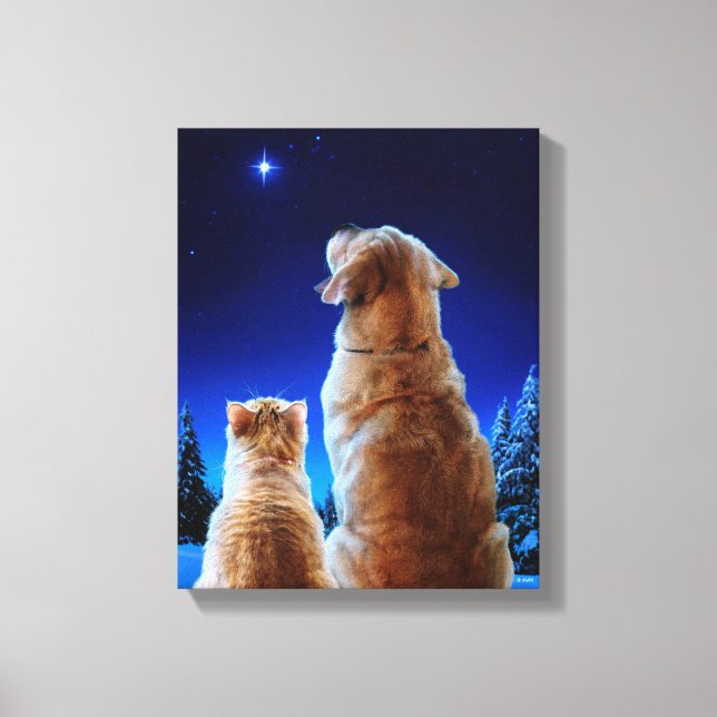 Toile Miracle de Noël pour chat et chien (Recto)