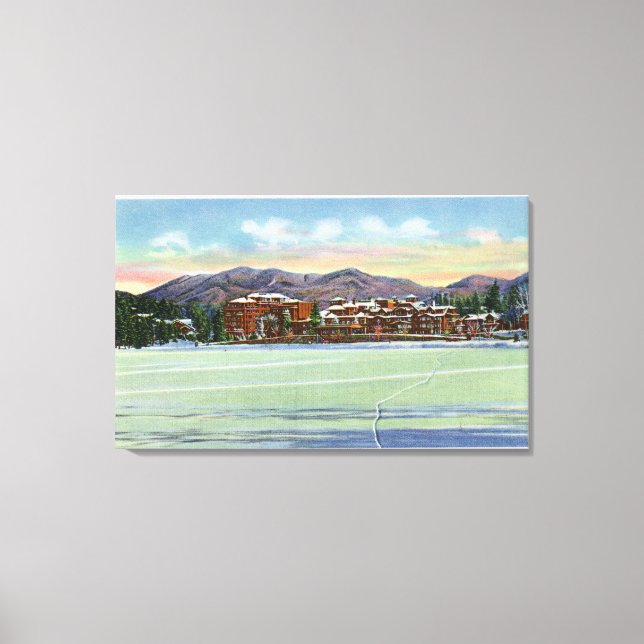 Toile Mirror Lake Vue du Lake Placid Club à (Recto)