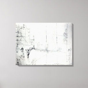 Toile Mise vers le haut de l'échafaudage en dehors de l