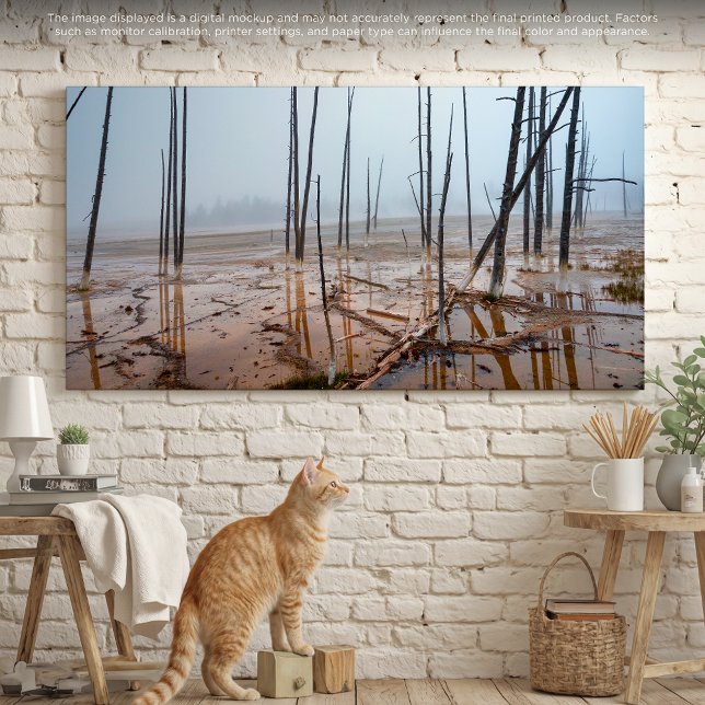 Toile Misty Morning à Yellowstone (Créateur téléchargé)