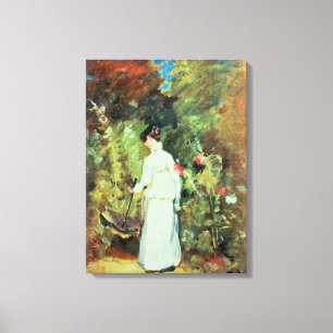Toile Mme Constable dans son jardin