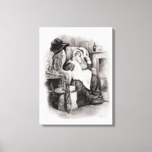 Toile Mme Gamp, de 'Charles Dickens : Un bavardage au