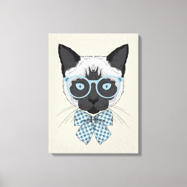 Toile Mode Chat Siamese Smart (Recto)