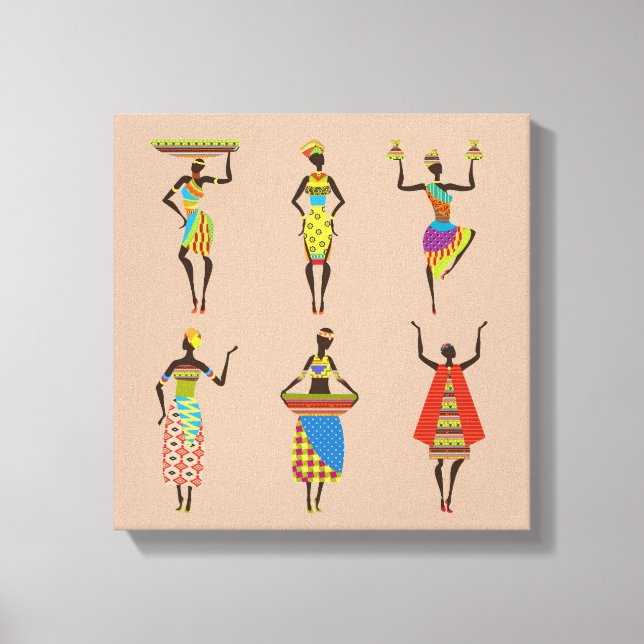 Toile Mode tribale des femmes africaines (Recto)