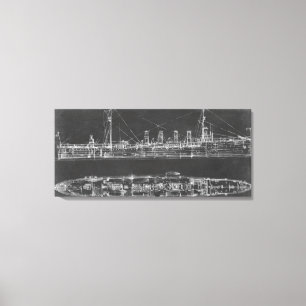 Toile Modèle de croiseur de marine