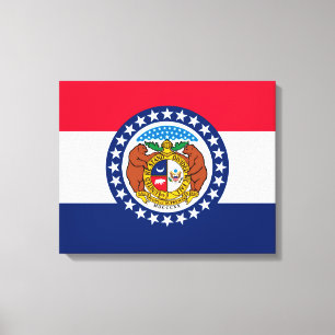Toile Modèle de drapeau d'État du Missouri
