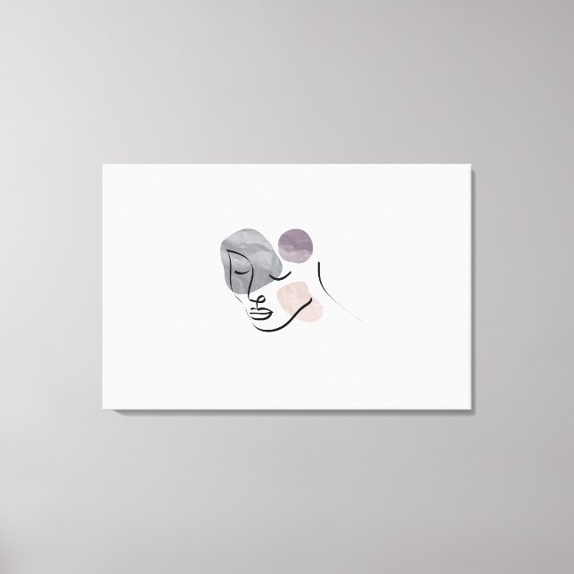 Toile Modèle de mode de visage femme (Recto)