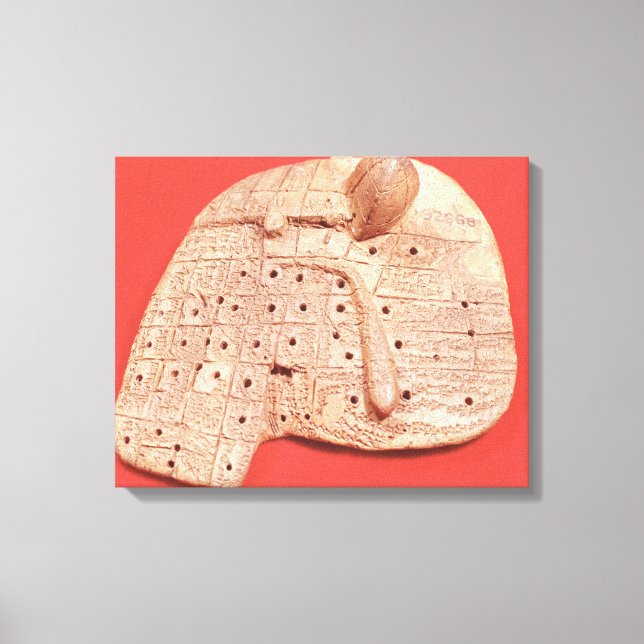 Toile Modèle du foie d'un mouton (Recto)
