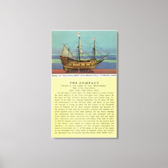 Toile Modèle Mayflower (Recto)