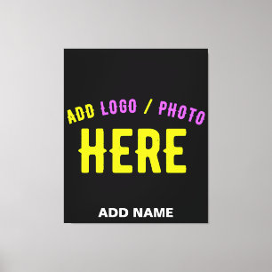 TOILE MODERNE ET MODERNE PERSONNALISABLE NOIR VÉRIFIÉ