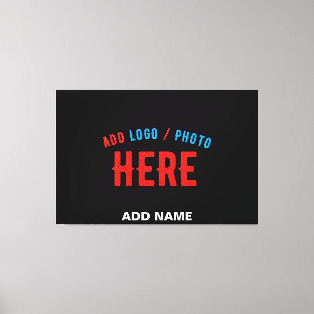 TOILE MODERNE ET MODERNE PERSONNALISABLE NOIR VÉRIFIÉ (Recto)