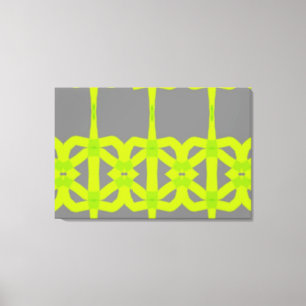 Toile Moderne Lime Green Gris Abstrait Custom Canvas Art