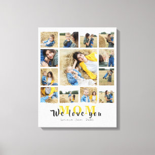 Toile Moderne Personnalisé Amour You Mom 13 Photo de fam