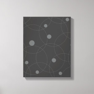 Toile Moderne, simple, ludique, amusant motif de cercles