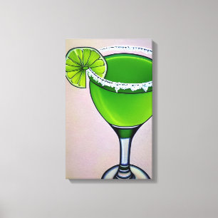 Toile Moderne Vert Super Liquide Margarita Art Big