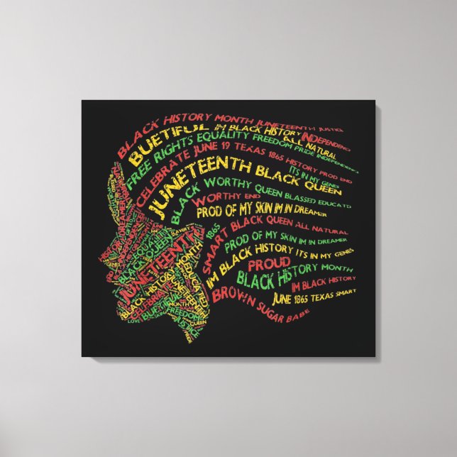 Toile Mois de l'histoire des Noirs (Recto)