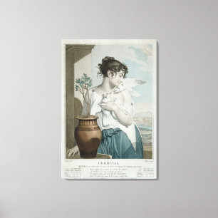 Toile Mois germinal et septième de calendrier