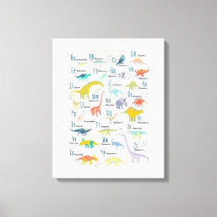 Toile Mon alphabet de dinosaure
