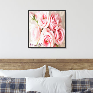 Toile Mon Cheri Roses Roses
