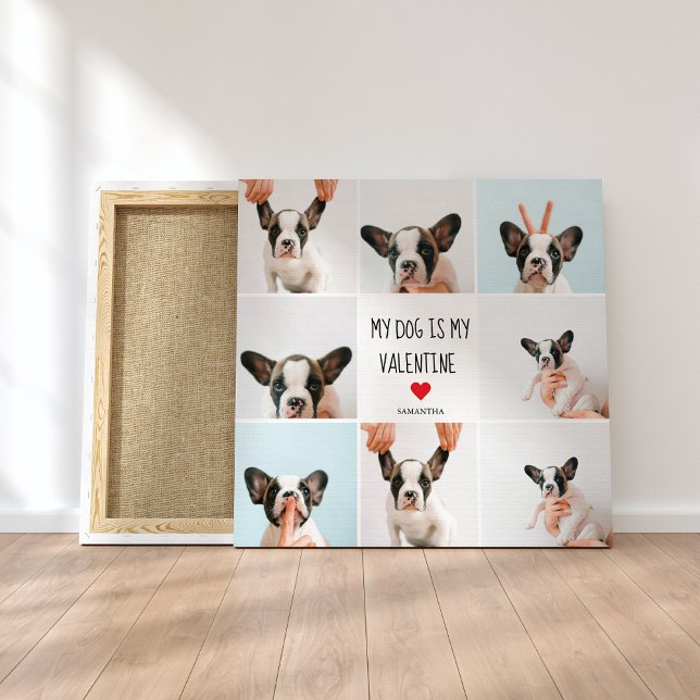 Toile Mon chien est ma Saint Valentin | Photos de deux c (Créateur téléchargé)